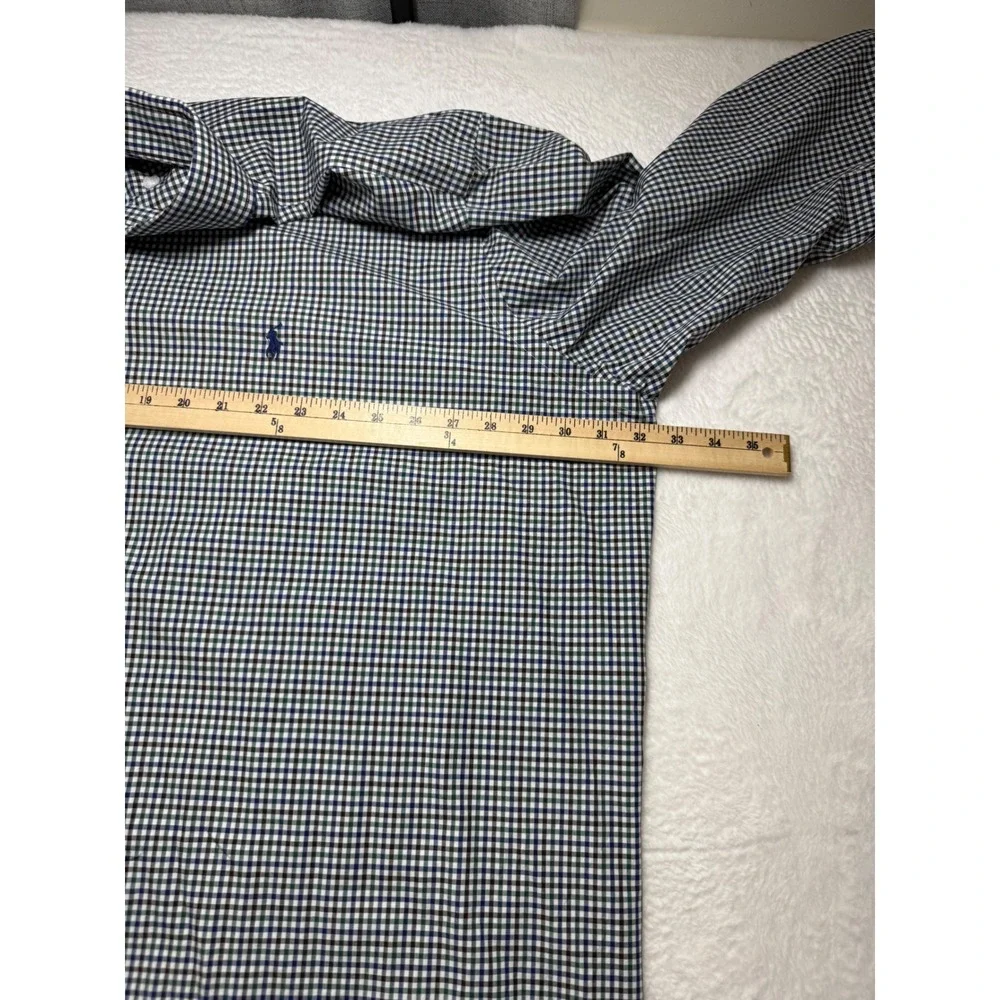 Polo‎ Ralph Lauren 3XLT Green Gingham Stretch Button Down Shirt NEW Big & Tall